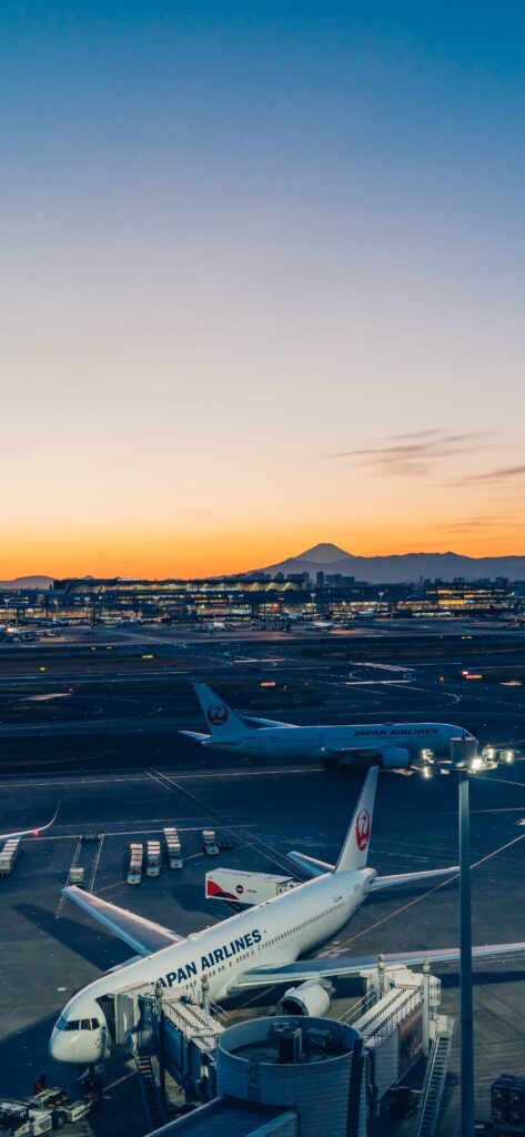 Night view of Haneda Airport