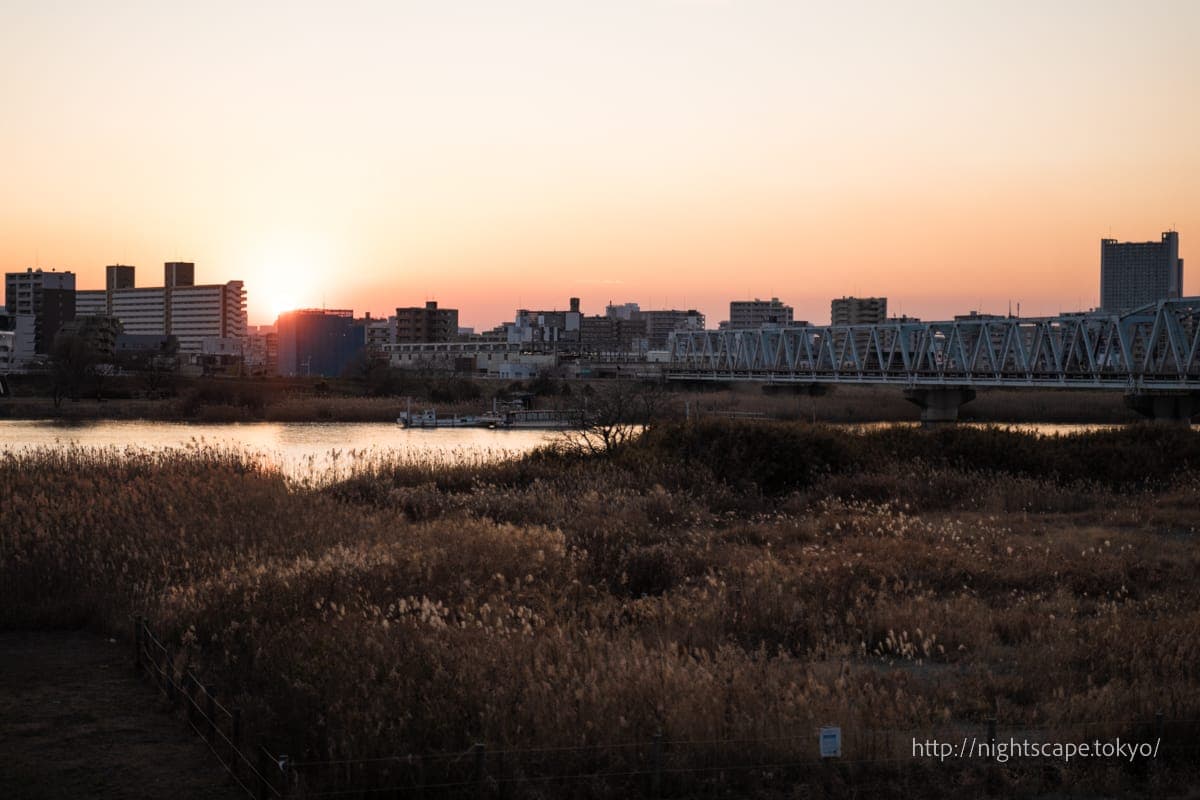 荒川河滩（木根川桥棒球场）的氛围
