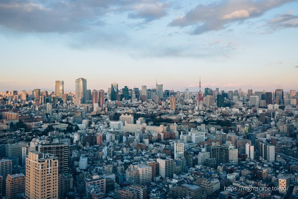 港区方向的街景