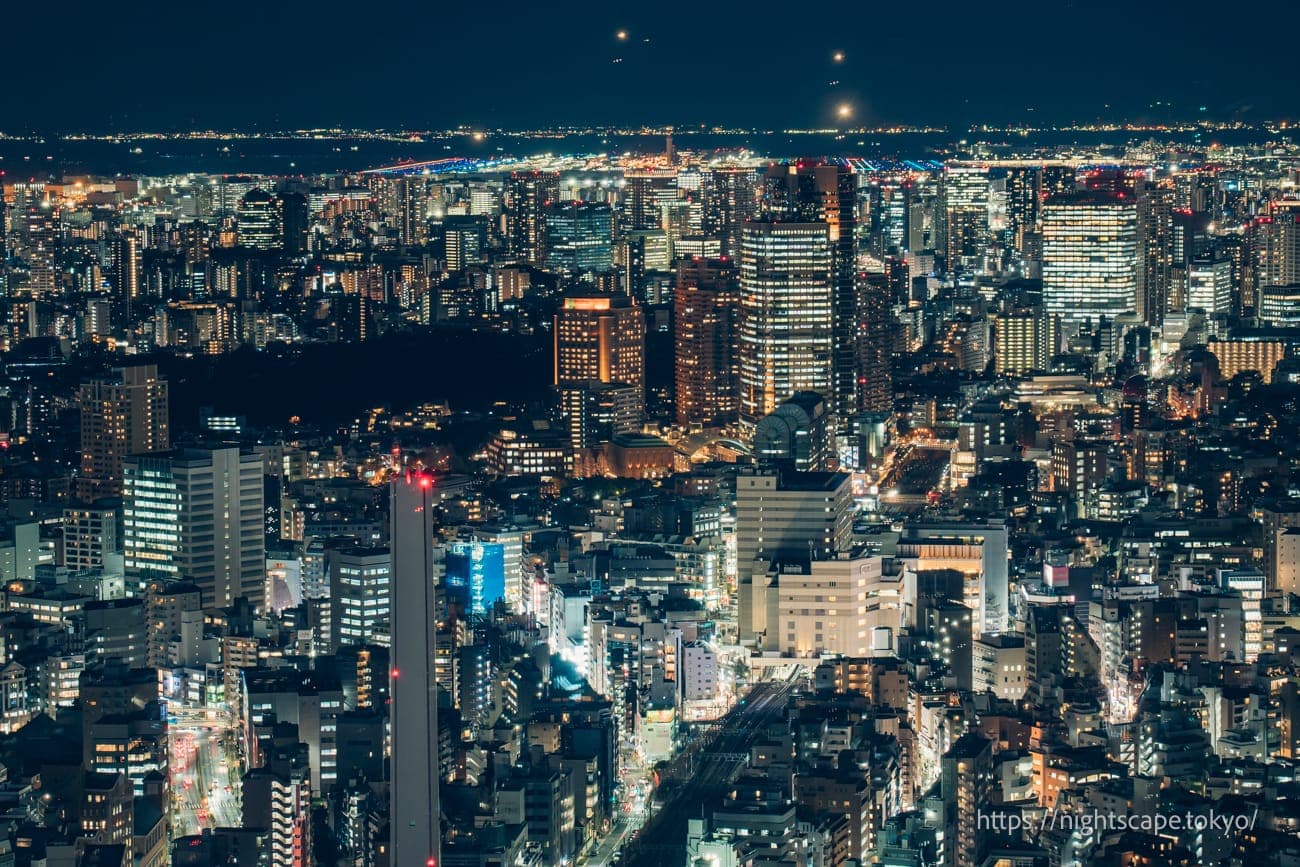 JR惠比寿站周边的夜景