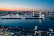 Rainbow Bridge and Odaiba cityscape