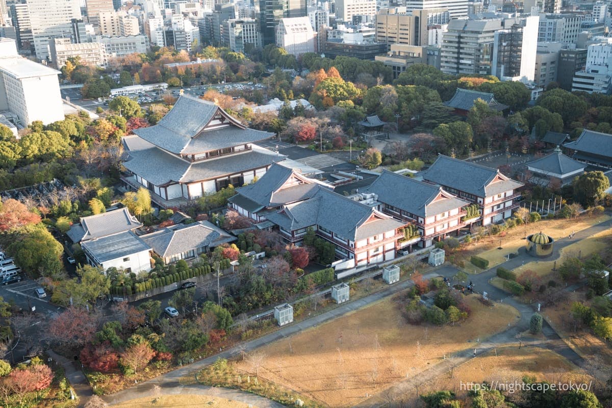 从客房眺望增上寺