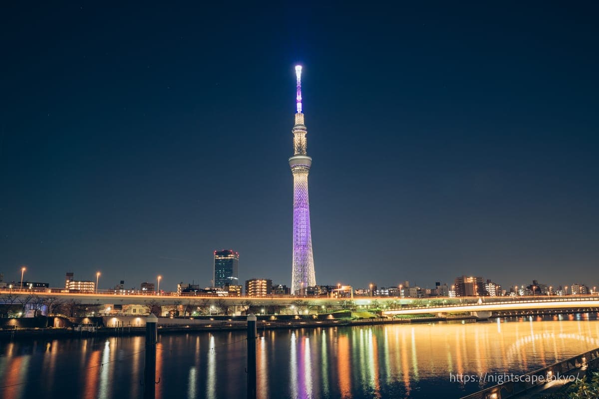 从樱桥上眺望东京晴空塔