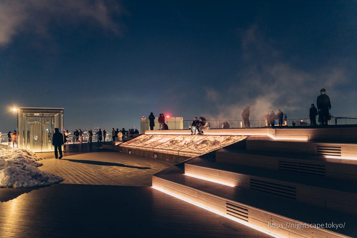 涩谷天空47层「SKY STAGE」的氛围