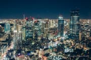 Night view of Kasumigaseki-Toranomon high-rise district (east)