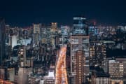 Mita and Tamachi Station area night view
