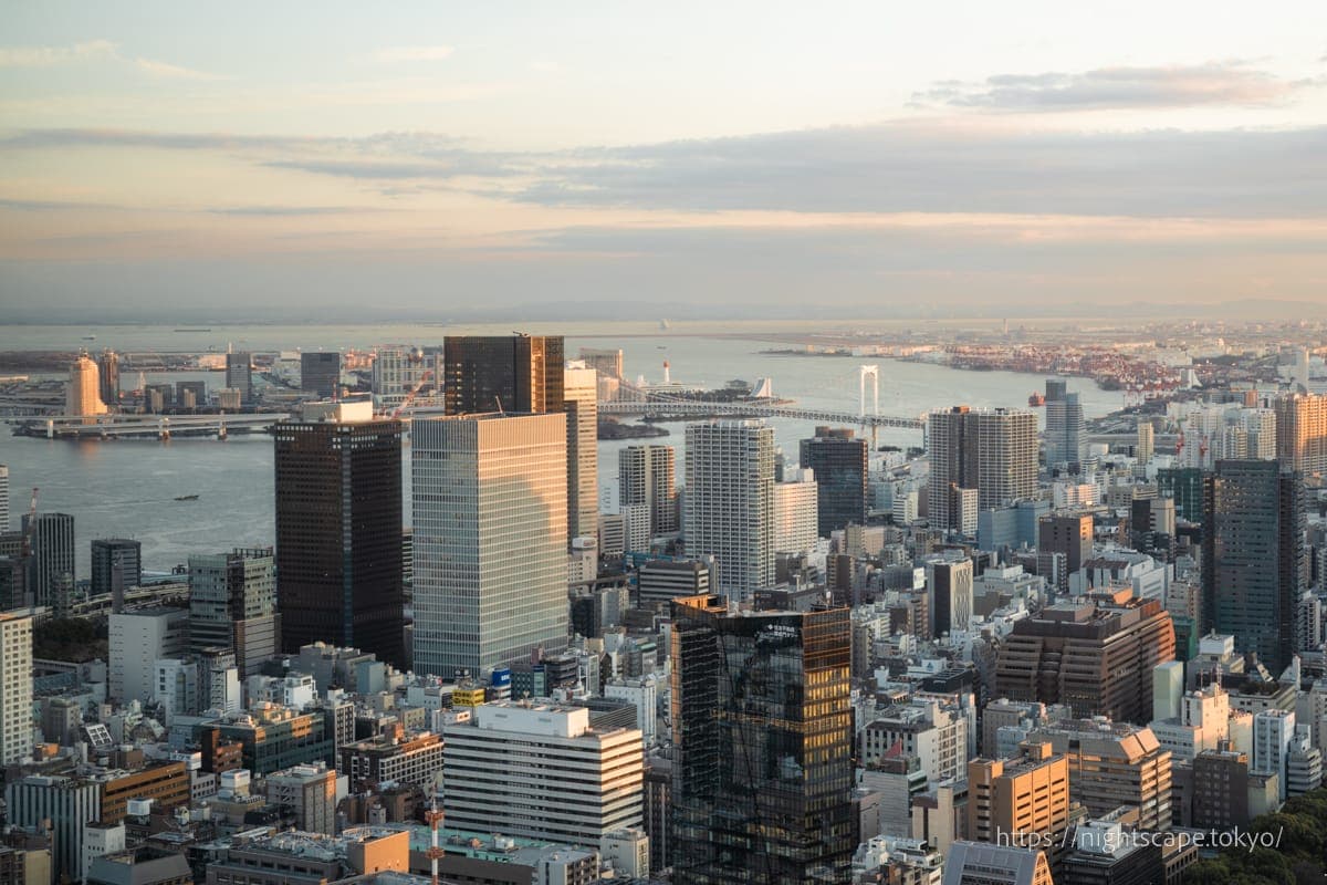 黄昏时分台场方向的景色