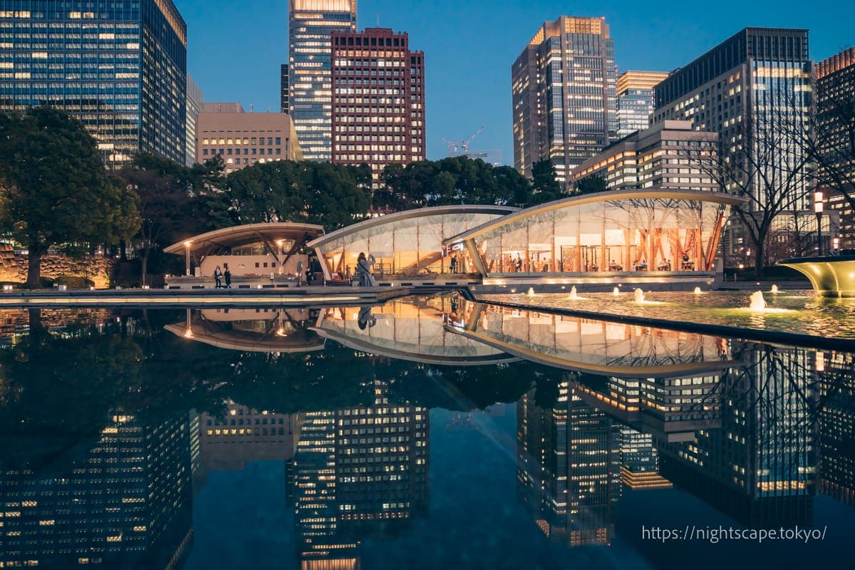 和田仓喷泉公园倒影