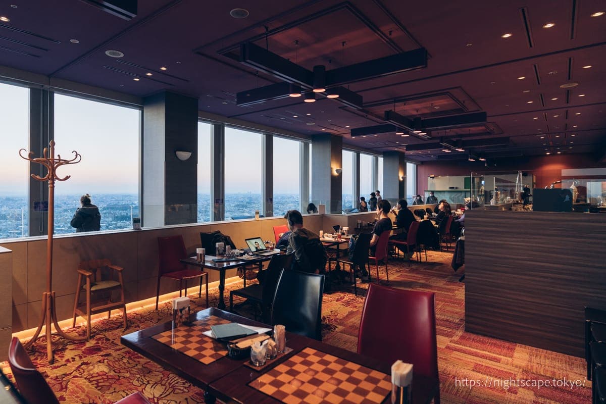 胡萝卜塔Sky Carrot展望大厅附设的咖啡厅