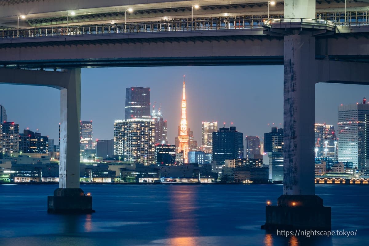 港区方向的夜景