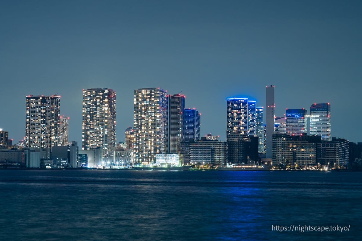 晴海地区的塔楼公寓群