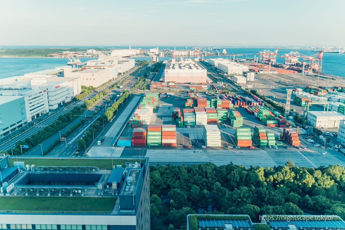 从电信中心展望室眺望的景色