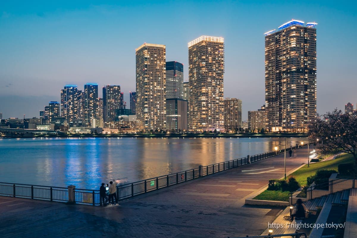 從春海橋公園眺望的夜景