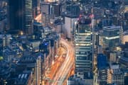 View of Metropolitan Expressway from Shibuya Sky