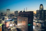 JR Shinjuku Station and Shinjuku Prince Hotel