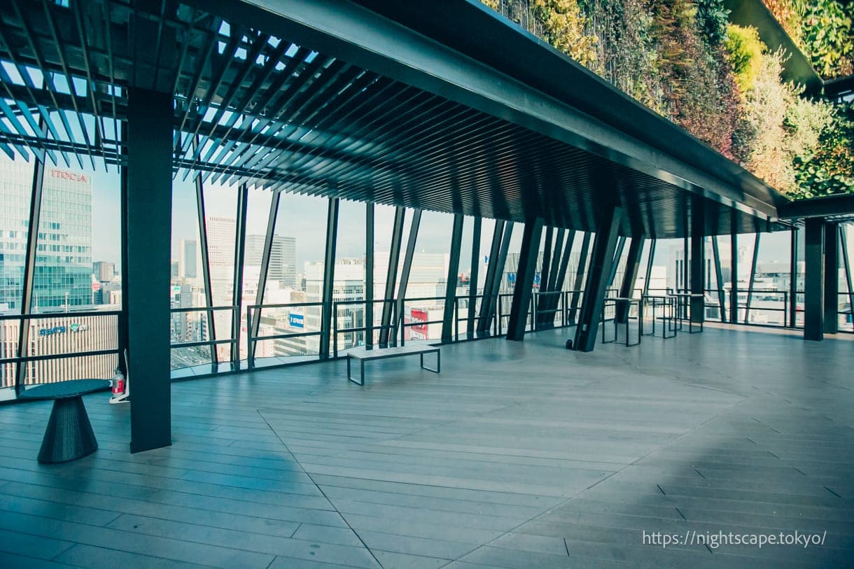 东急广场银座切子露台的氛围（白天）