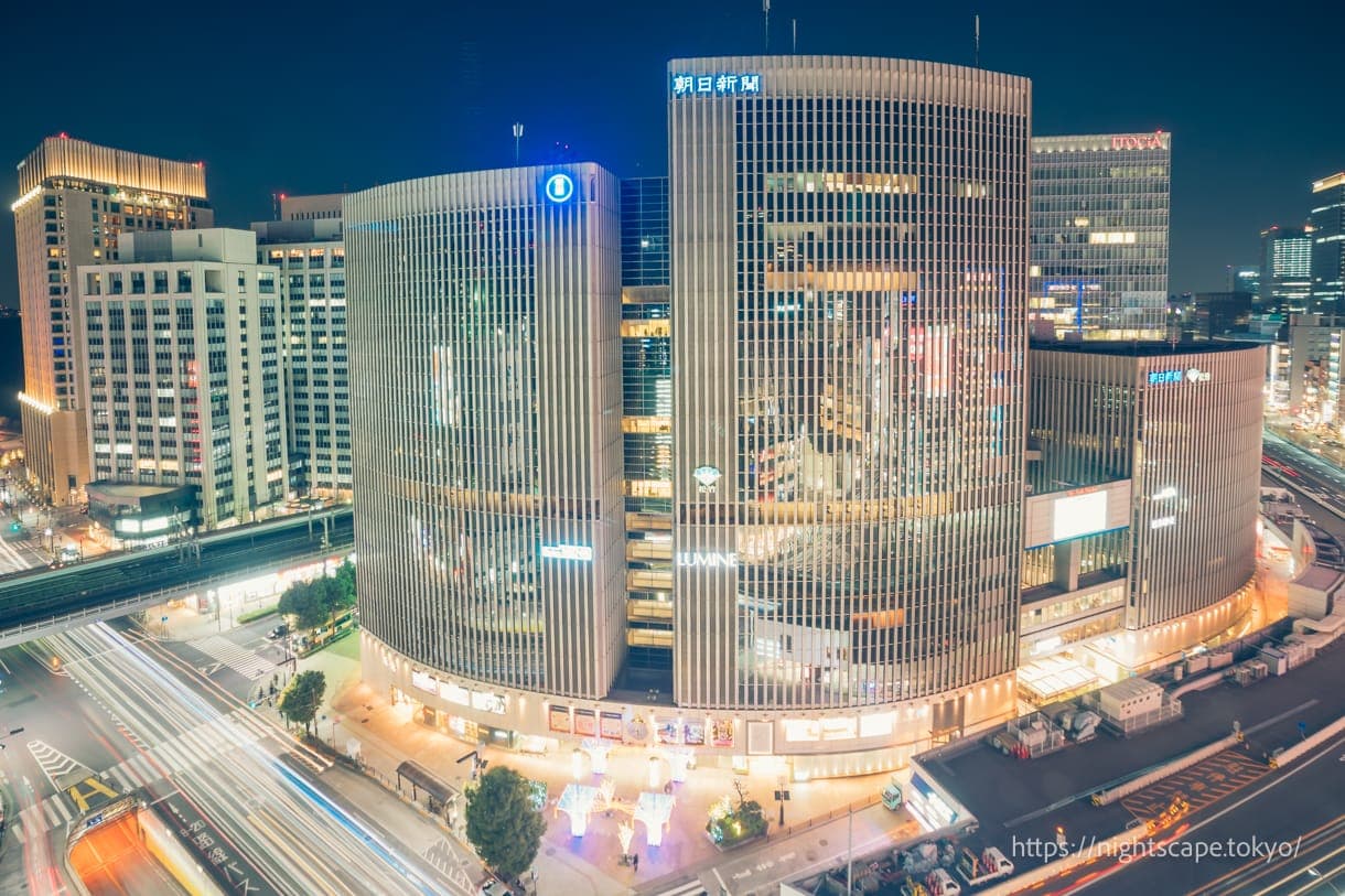 从切子露台眺望夜景