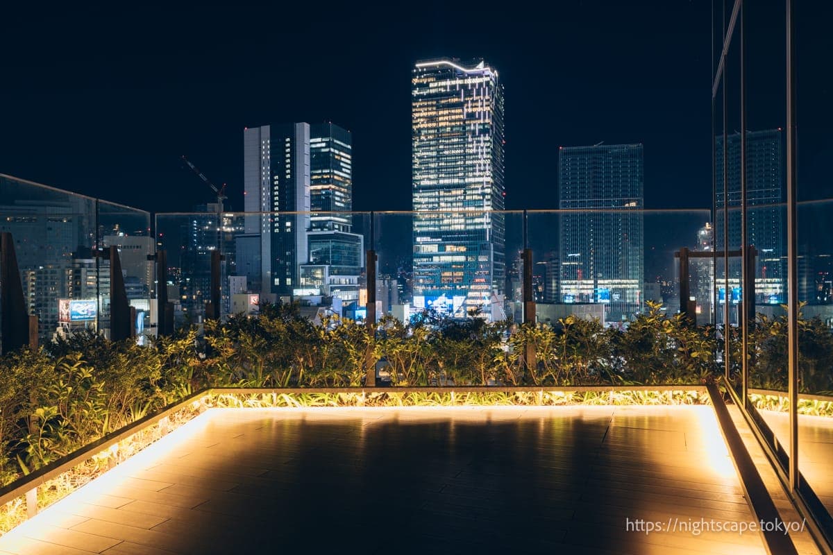从ROOFTOP PARK眺望涩谷站方向的高层建筑群