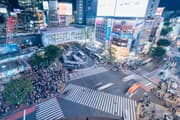 Night view from MAGNET by SHIBUYA109 rooftop observation deck