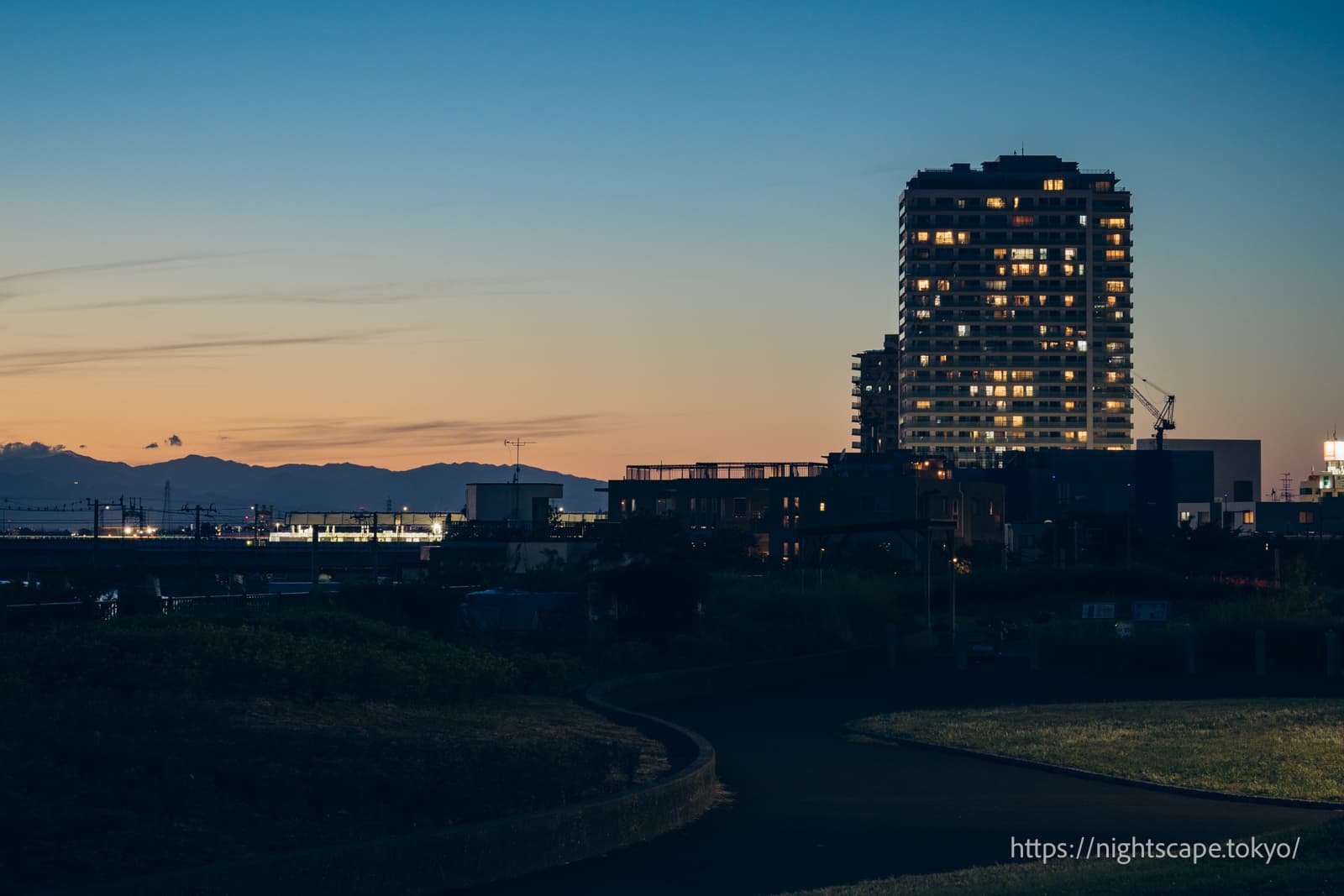 二子玉川公园夜景