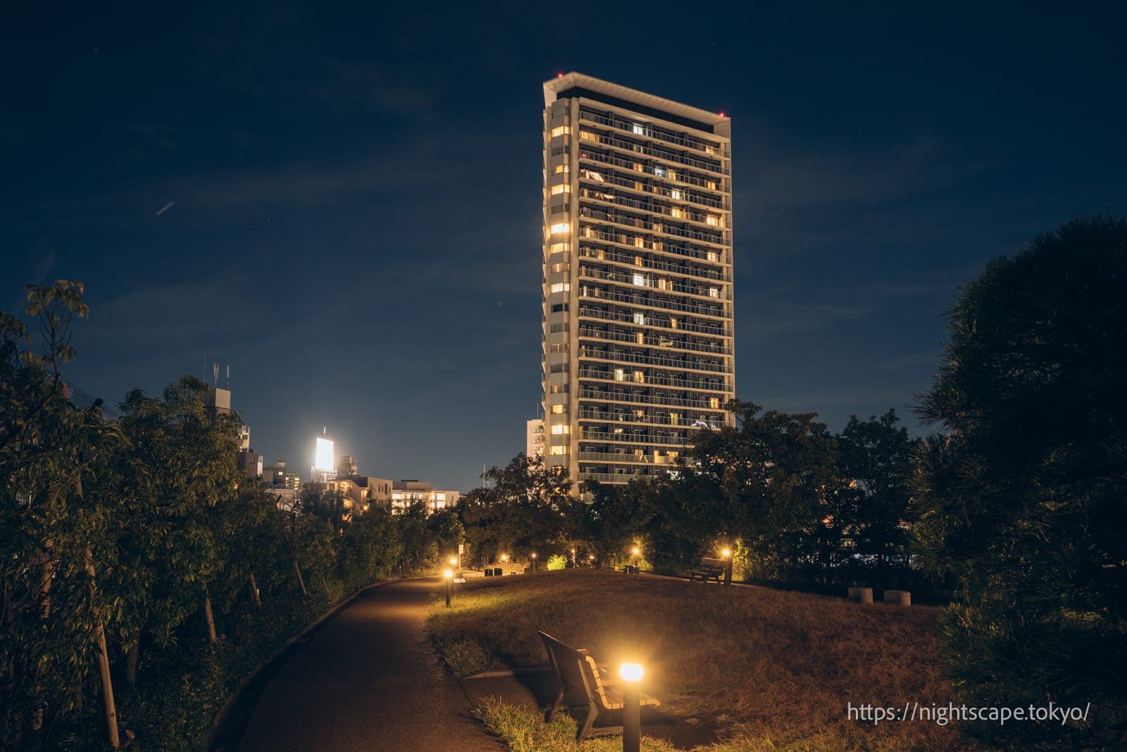目黑天空庭园·欧帕斯梦广场的夜景