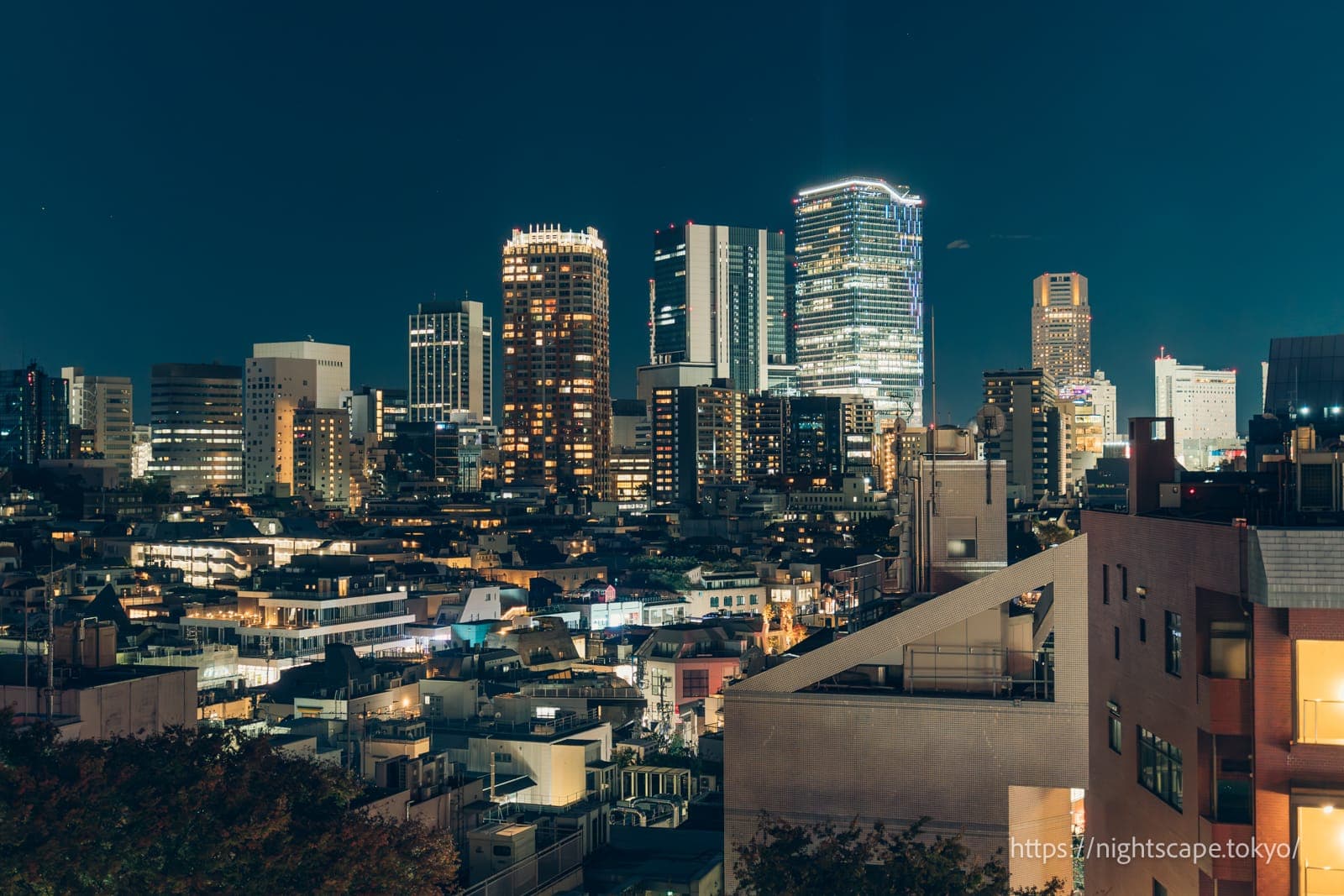 涩谷站方向的高层建筑群