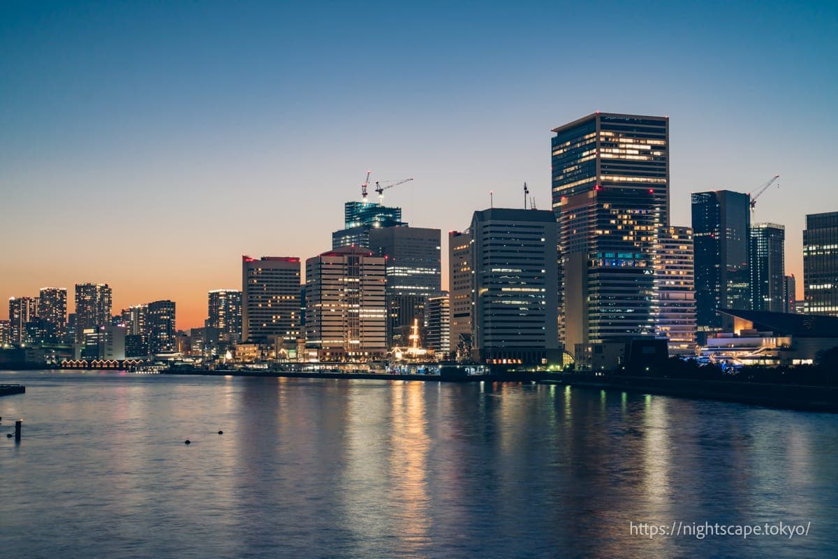 竹芝方向的夜景