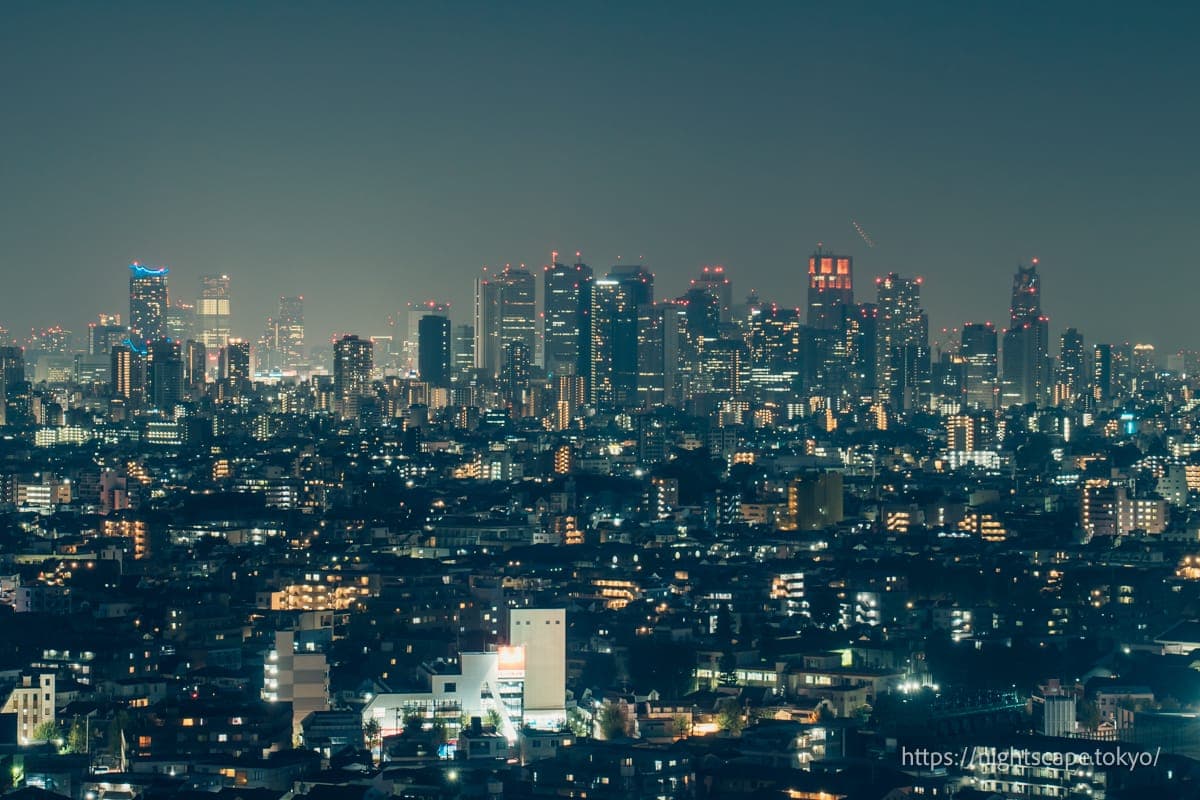 从练马区政府展望大厅眺望高层建筑群