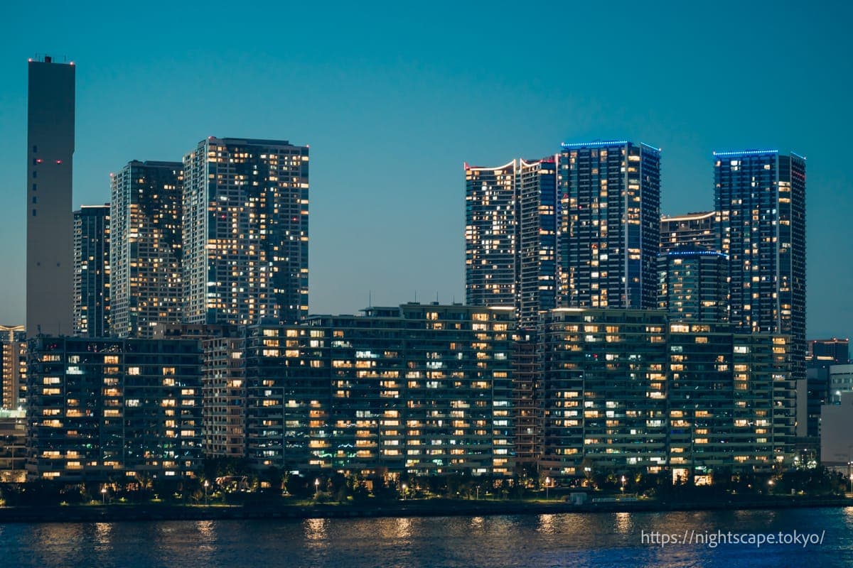 晴海地区的高层建筑群