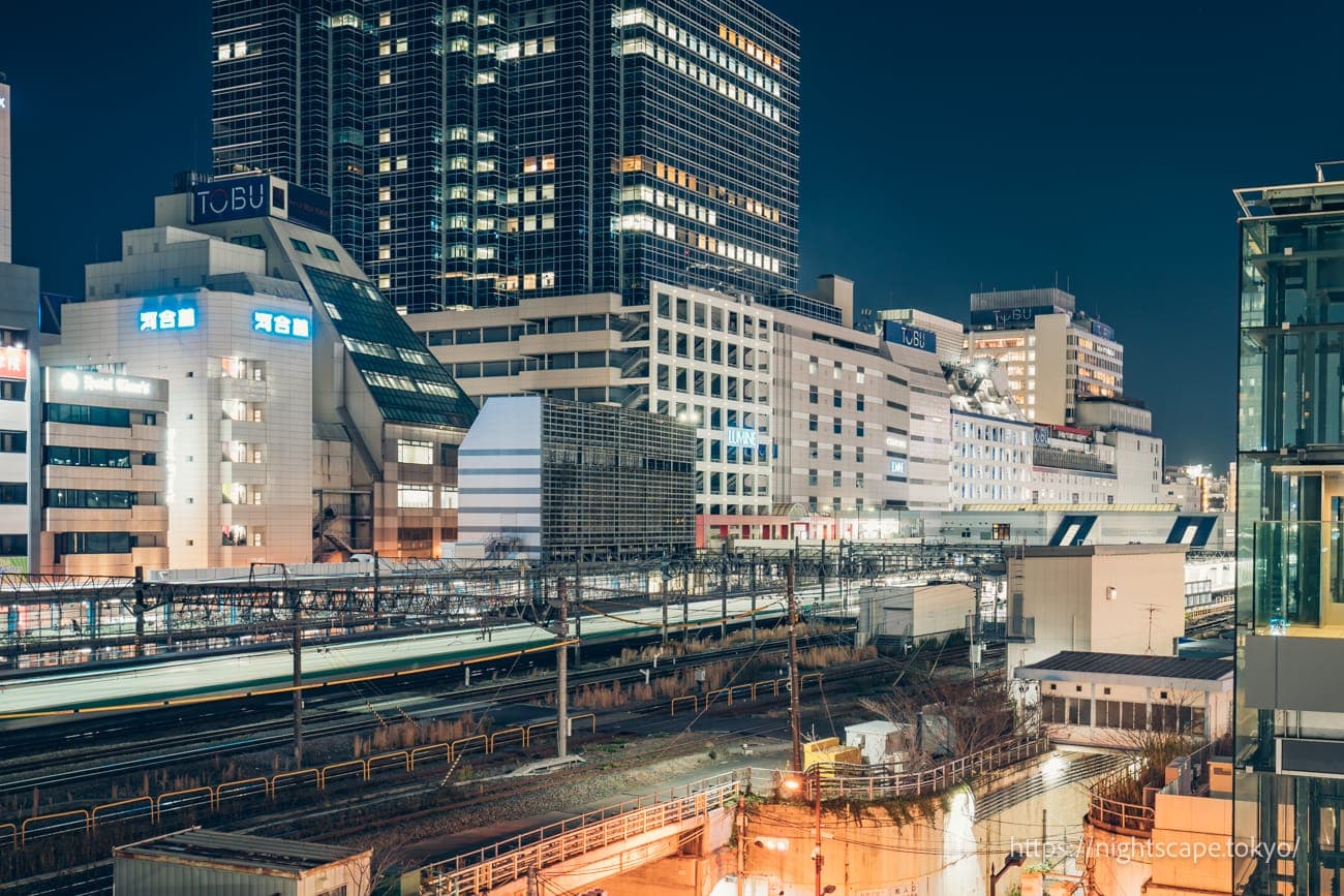 钻石门池袋钻石观景台的夜景