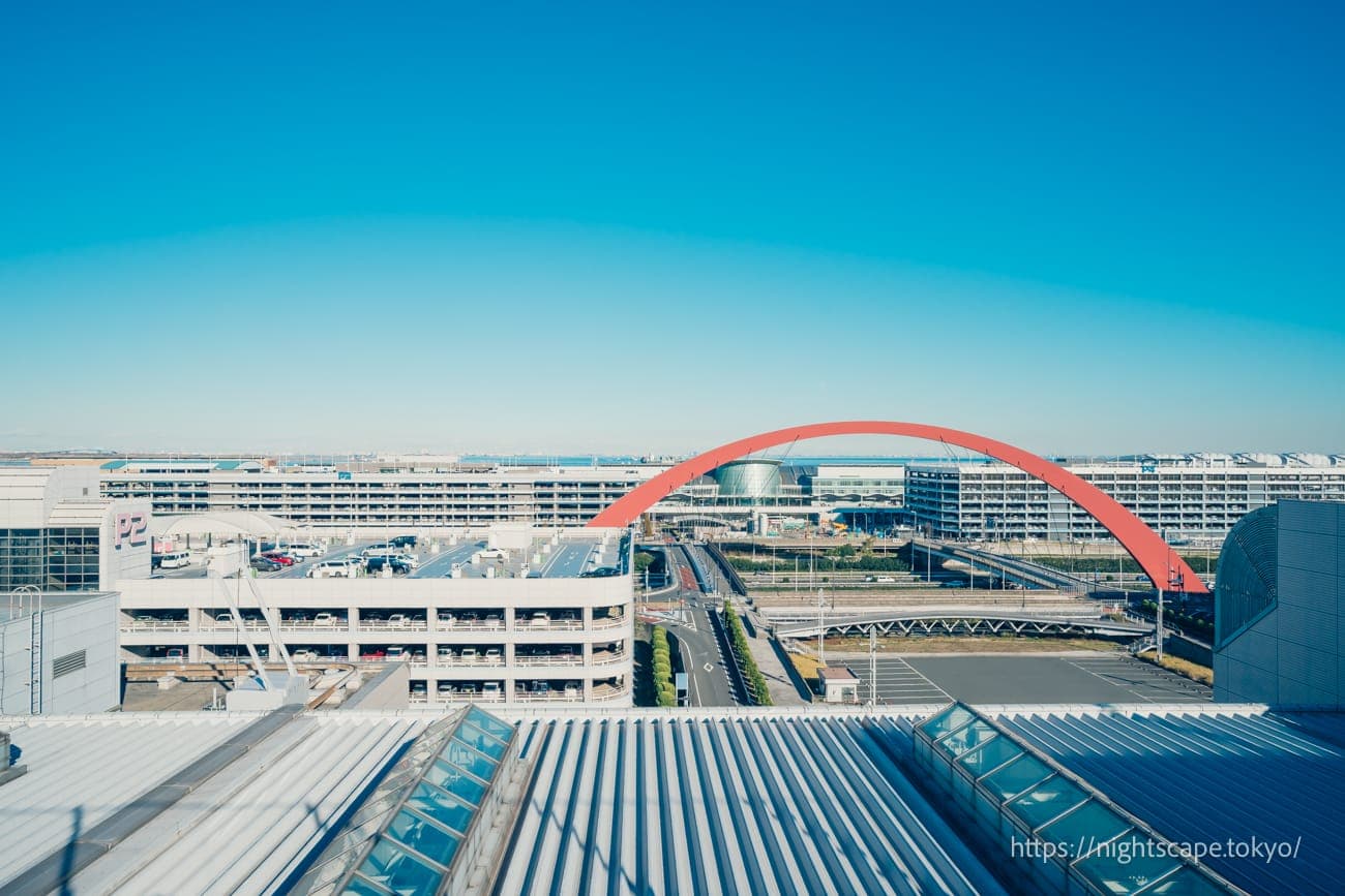 羽田机场第2航站楼方向的景色