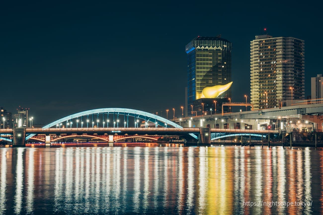 驹形桥与朝日啤酒总部大楼