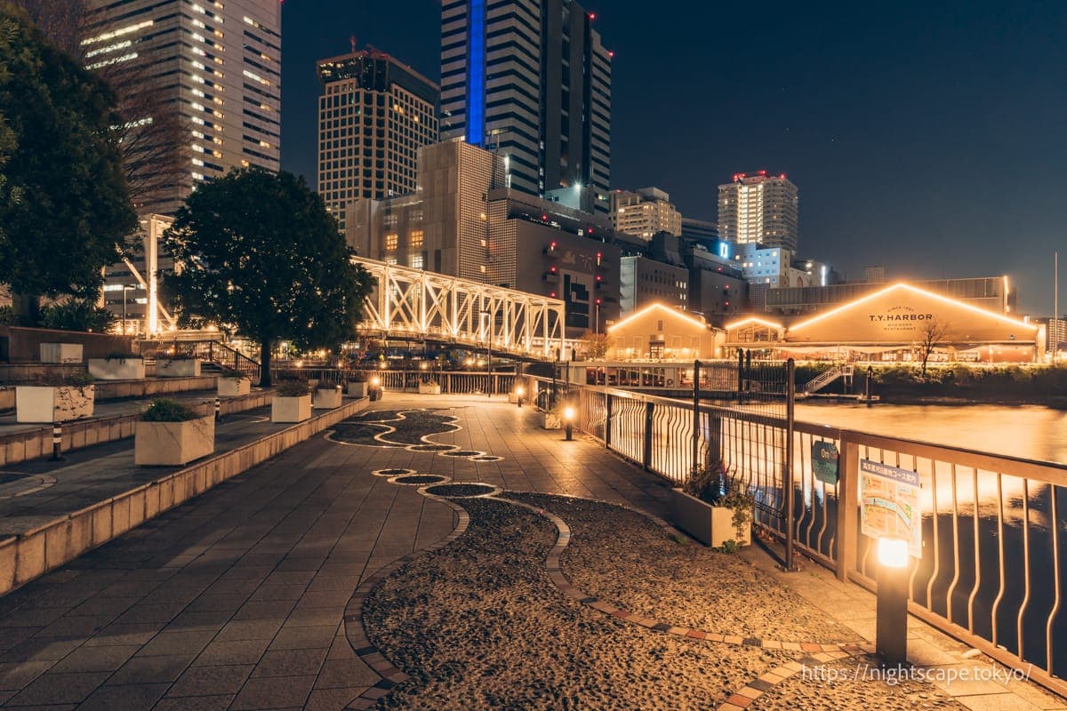 港南公园D区的夜景