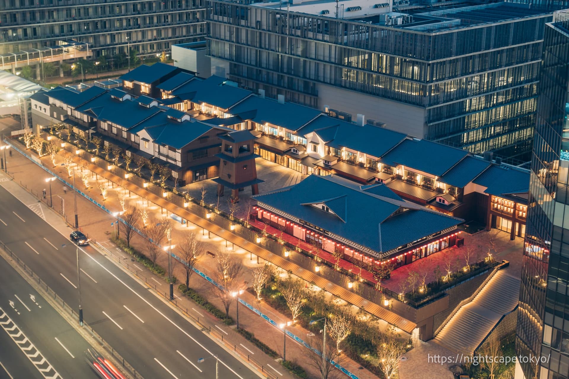 俯瞰丰洲千客万来