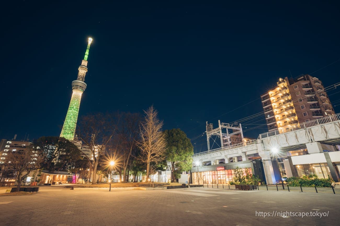 东京晴空塔与东京水边街