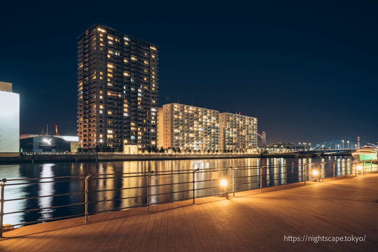 品川码头方面的夜景