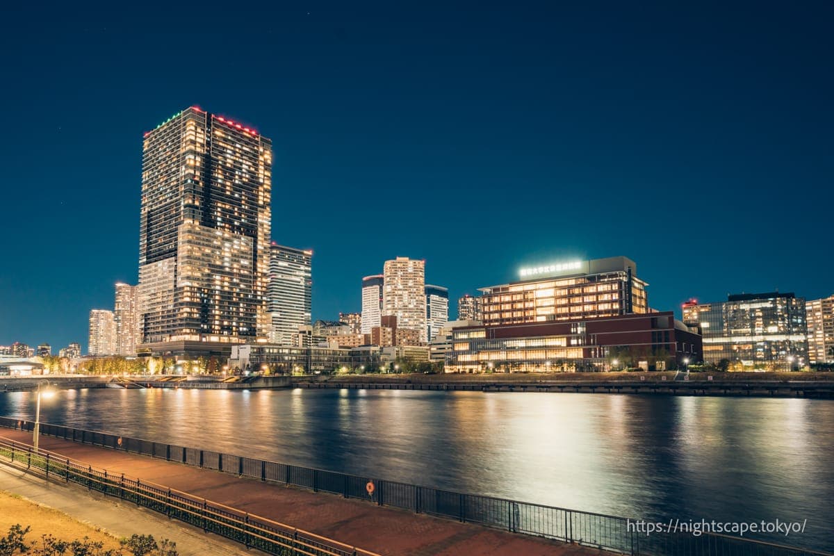 从步行道展望台眺望的夜景