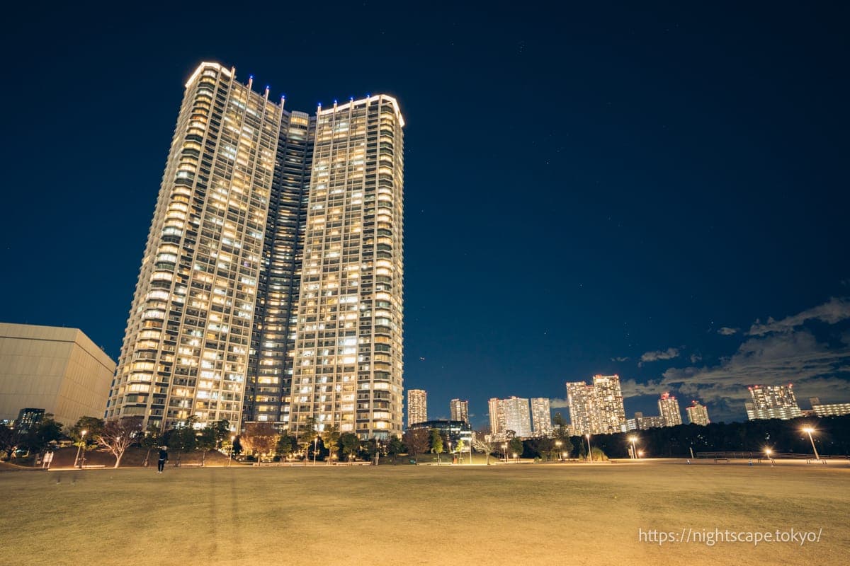 豐洲六丁目公園的夜景