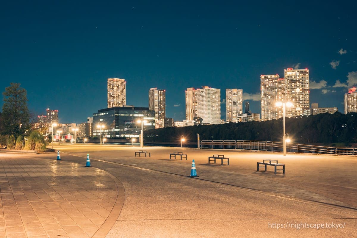 東雲運河沿岸的高層住宅群