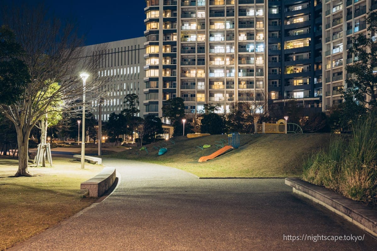 圓形特色的豊洲六丁目公園