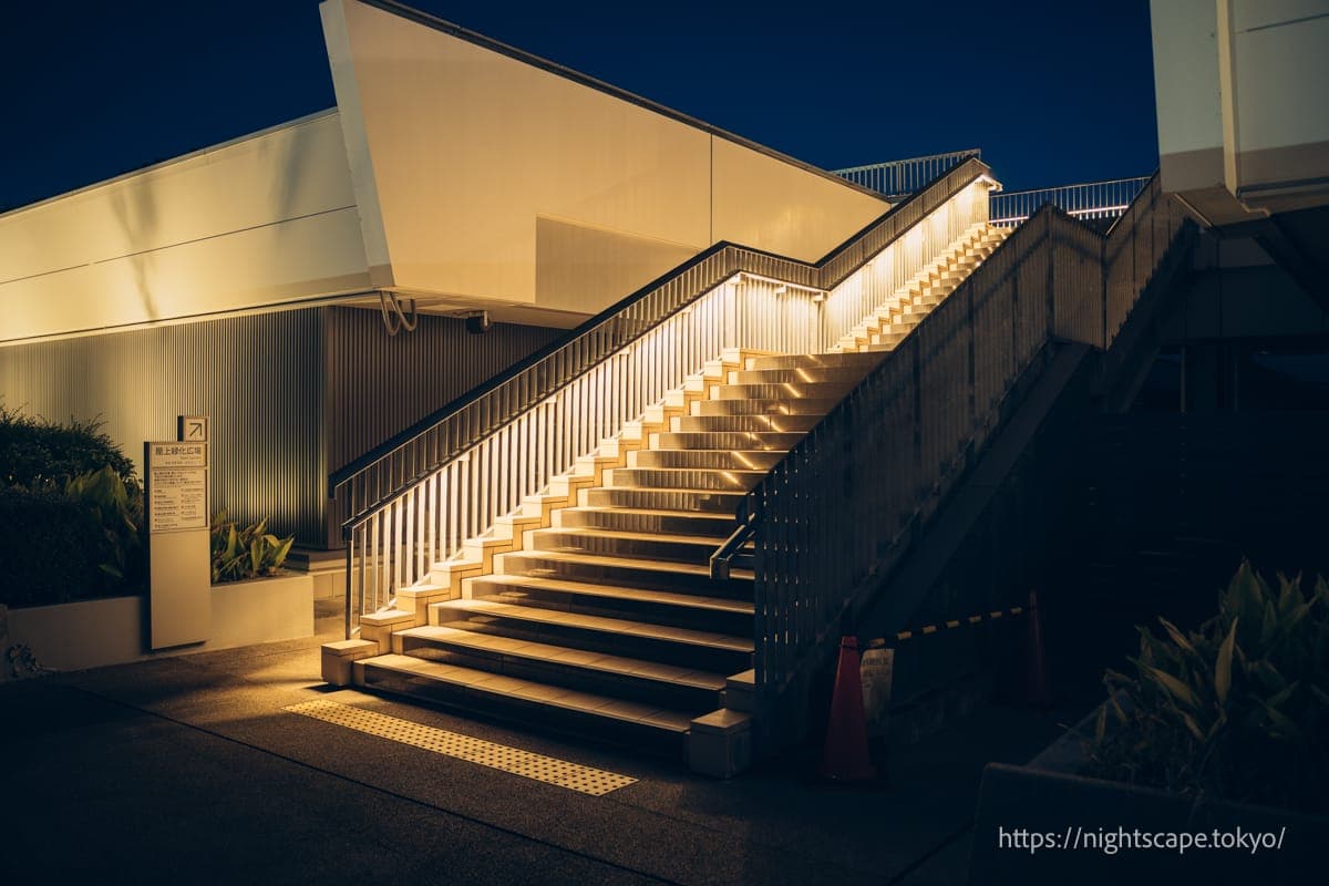 通往屋顶绿化广场的楼梯