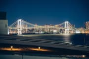 豊洲市場 屋上緑化広場から眺める夜景