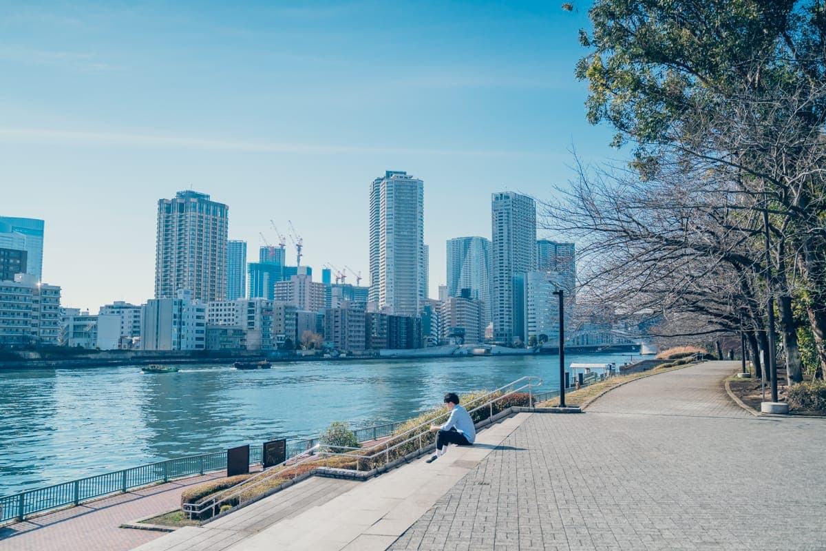 明石町河岸公园氛围（白天）