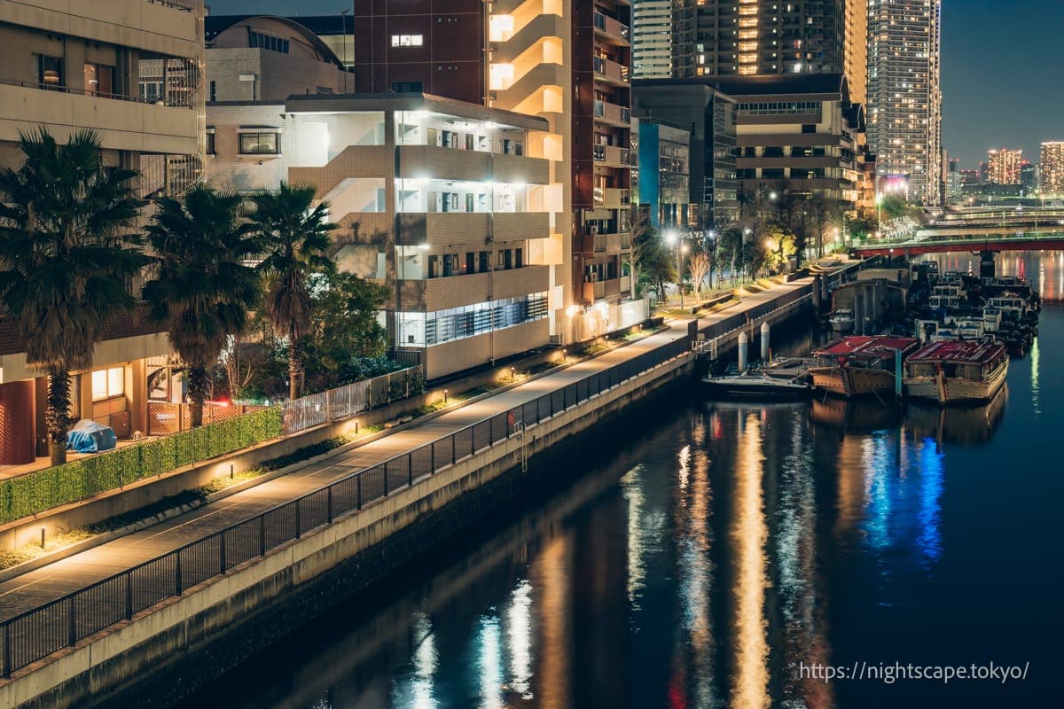 朝潮运河亲水公园的外观