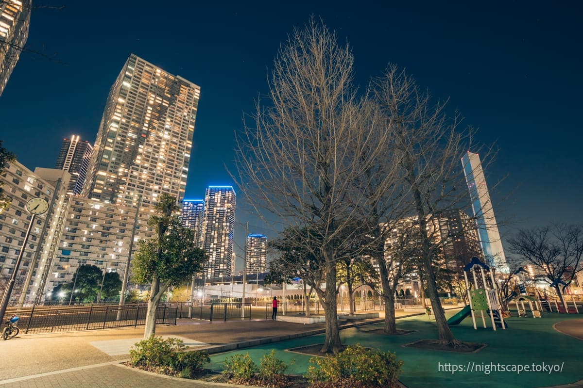 丰海运动公园・多功能广场周边的夜景