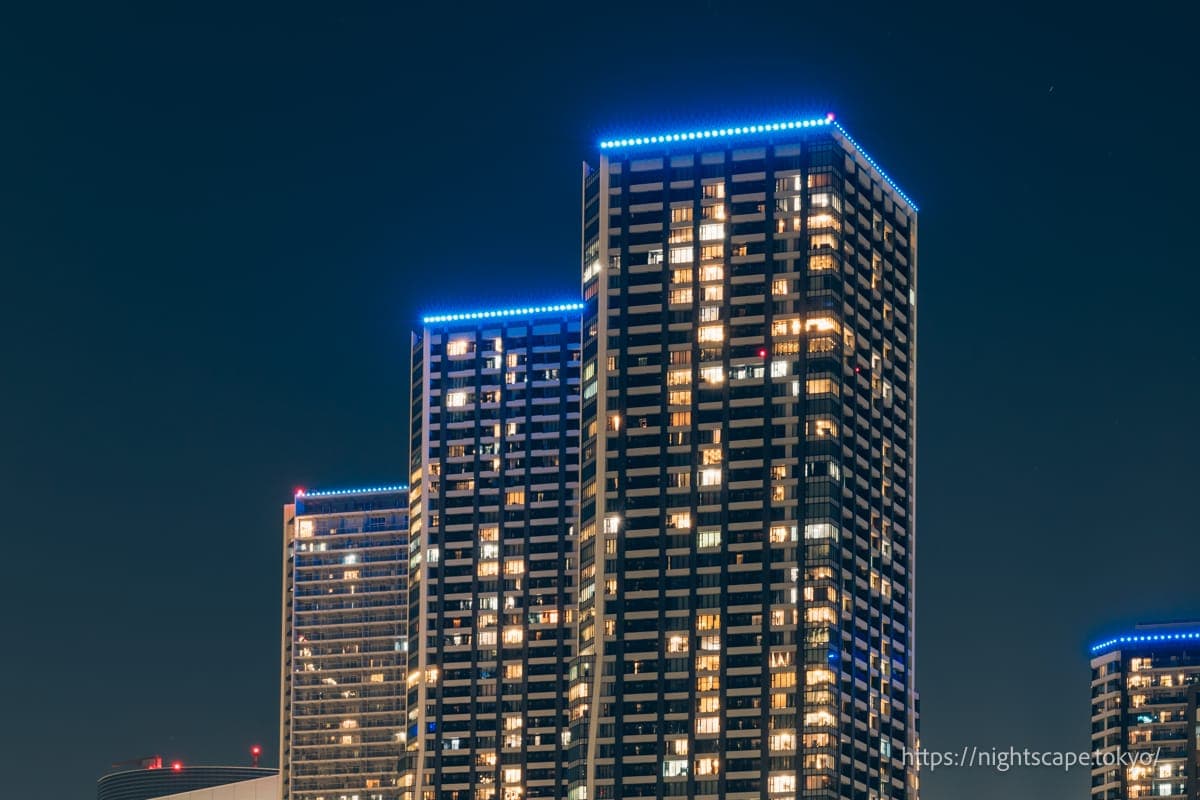 晴海地区的高层建筑群