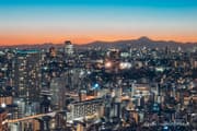 Mount Fuji and Azabu area cityscape