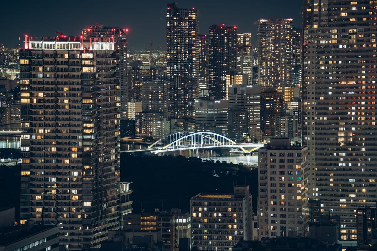 横跨隅田川的筑地大桥