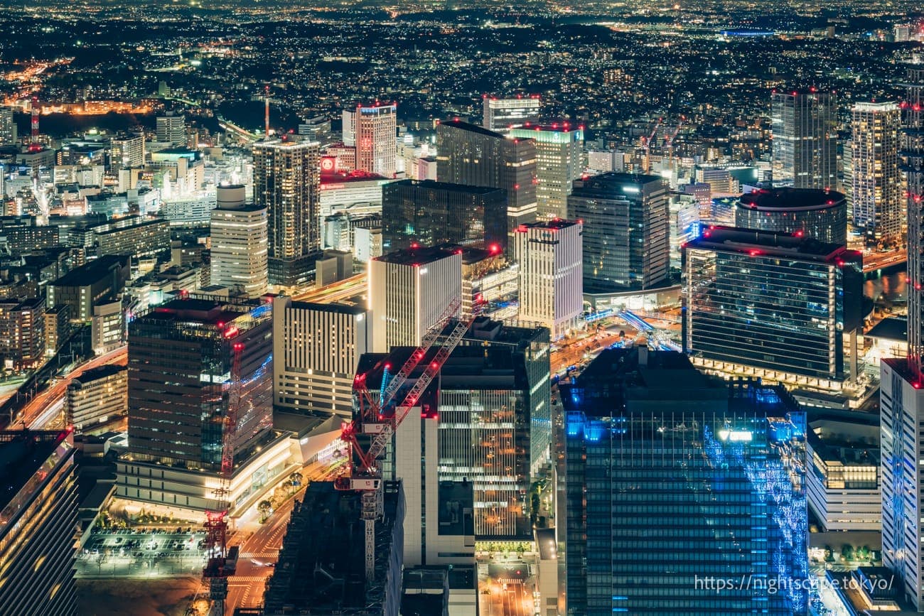 横滨站方面的夜景