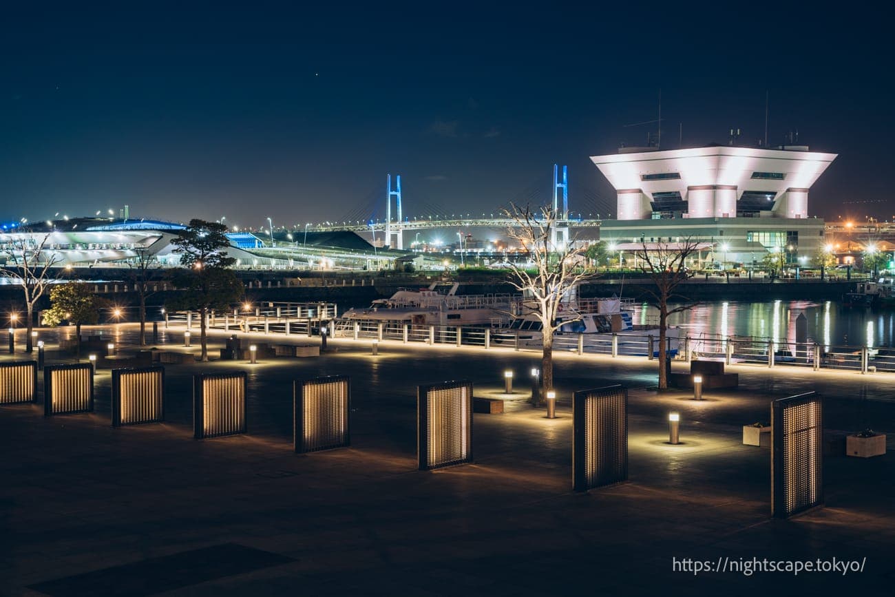 从象鼻公园眺望大栈桥和海湾大桥